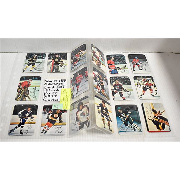 1977 O-P-C SCARCE SET #1 TO 22 DRYDEN CLARKE MORE