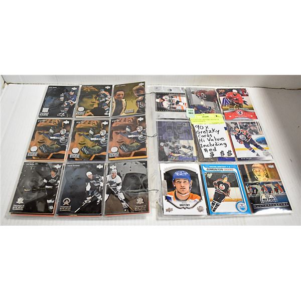 90 X WAYNE GRETZKY CARDS INSERTS