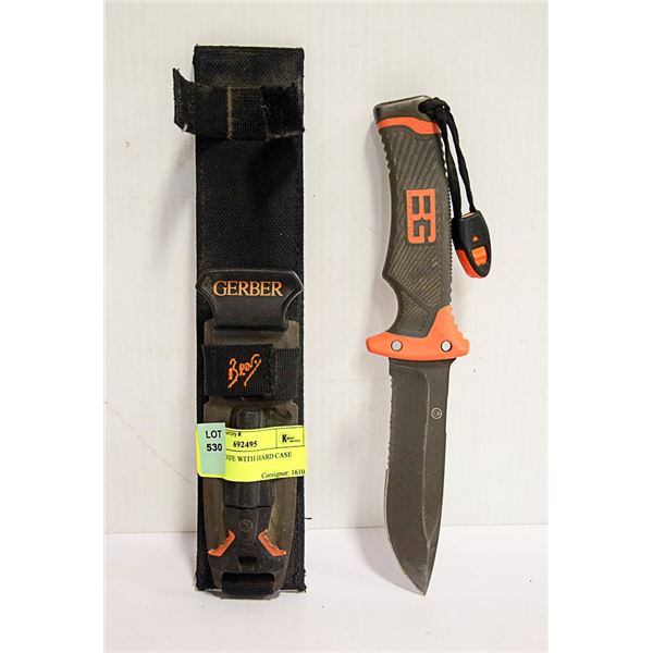 GERBER KNIFE WITH HARD CASE