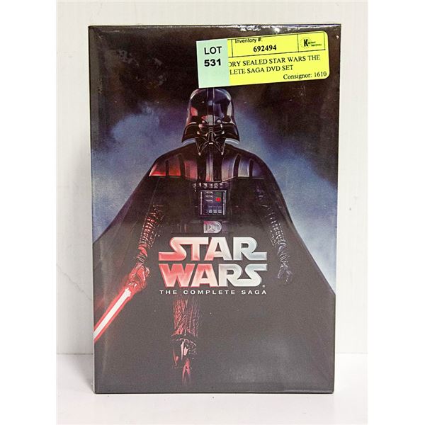 FACTORY SEALED STAR WARS THE COMPLETE SAGA DVD SET