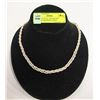 Image 1 : STAMPED ITALY .925 SILVER ELEGANT BRAIDED CHAIN