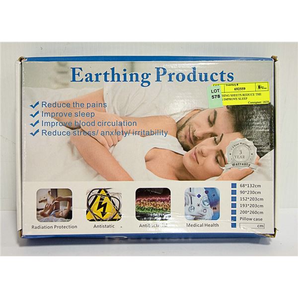 EARTHING SHEETS REDUCE THE PAINS IMPROVE SLEEP