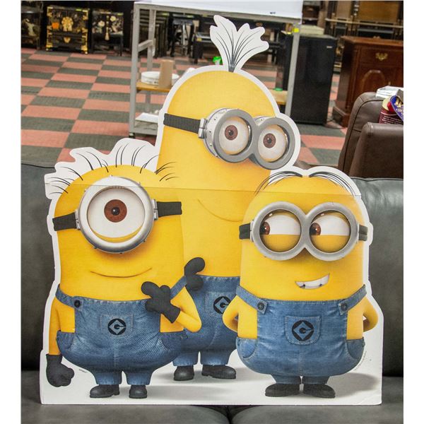 LIFE SIZE MINIONS CARDBOARD MARQUIS DISPLAY