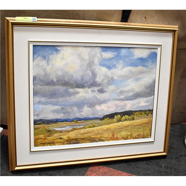 25 XOIL ON CANVAS LANDSCAPE SIGNED MAXINE CASAVANT