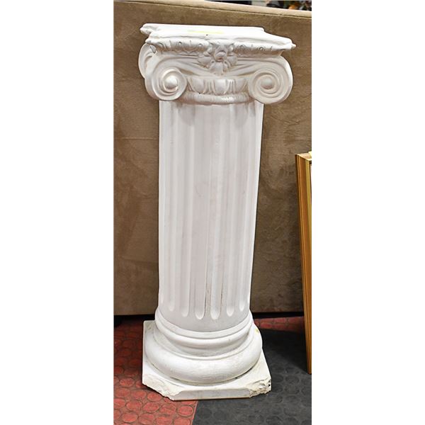 MARBLE STYLE PLANT STAND-HAS CHIPPED AREAS