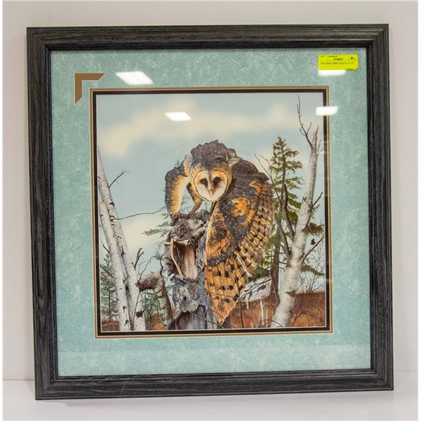 OWL PRINT TRIPLE MAT 23" X 24"
