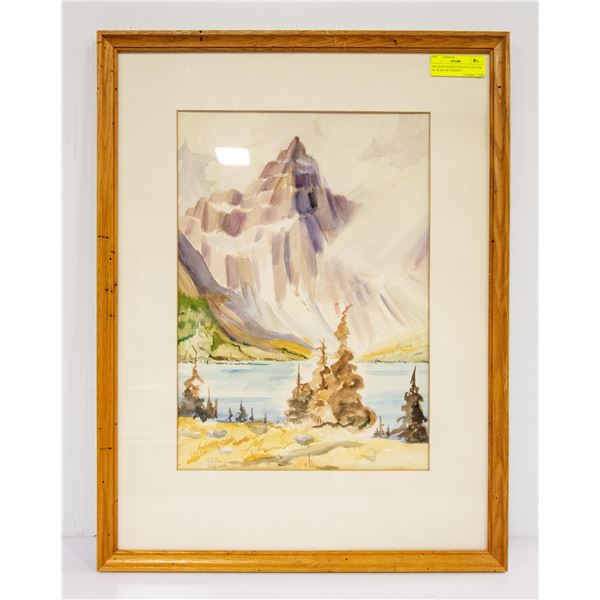 1964 HAND SIGNED WATER COLOUR BY: W.SHAW FRAMED