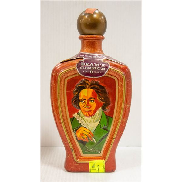 J. BEAM DECANTER BEETHOVAN 1973 HANDCRAFTED