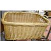 Image 1 : LARGE WICKER BASKET 25" X 19"