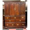 Image 1 : LARGE KINCAID DARK CHERRY WOOD ARMOIRE