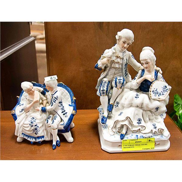 2 VICTORIAN THEME FIGURINES