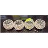 Image 1 : SET OF 4 CRYSTAL CANDLE HOLDERS