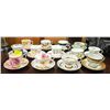 Image 1 : 13 SETS OF ENGLISH BONE CHINA TEA CUP SETS