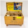 Image 2 : VINTAGE SHOESHINE COMPLETE KIT AND 3 SHOE FORMS