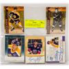 Image 1 : 5 X NUMBERED LEGENDS COA AUTOGRAPHS HOWE LEETCH