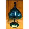 Image 1 : UNIQUE BLUE LIDDED CANDY DISH