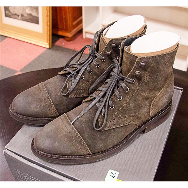 HANDMADE LEATHER BOOTS SZ 9.5 MENS