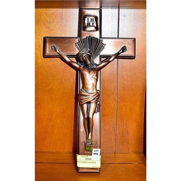 ORNATE COPPER CRUXIFIX