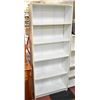 Image 1 : WHITE BOOKSHELF W/ 5 SHELVES