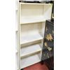 Image 1 : WHITE BOOK SHELF W/ 4 SHELVES