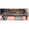 Image 1 : BLACK COFFEE TABLE W/ GLASS TOP