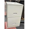 Image 1 : BIEGE FILING CABINET W/ 2 DRAWERS