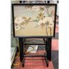 Image 1 : VINTAGE WOOD T.V. TABLES FEATURING FLOWERS & BIRDS