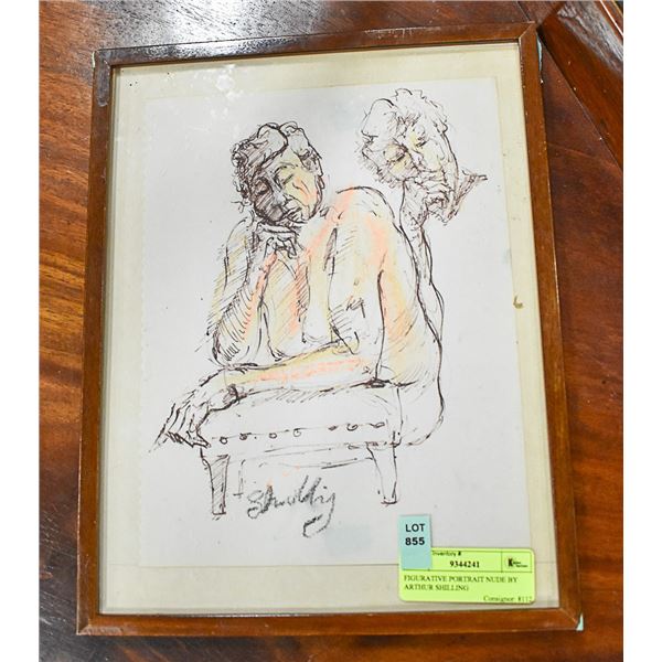 FIGURATIVE PORTRAIT NUDE BY ARTHUR SHILLING