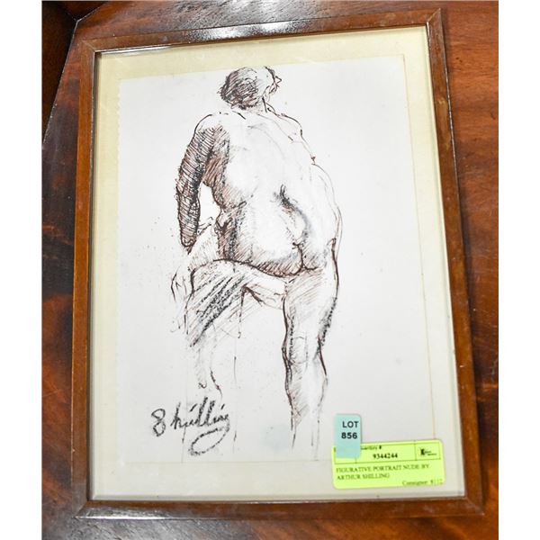 FIGURATIVE PORTRAIT NUDE BY ARTHUR SHILLING