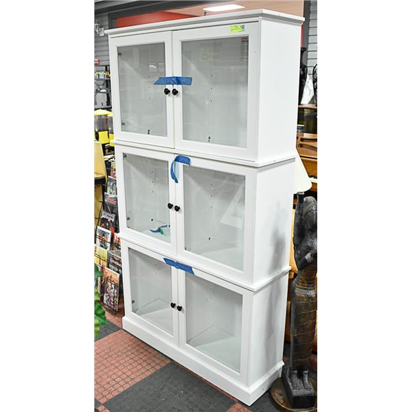 CHINA CABINET WHITE  GLASS DOOR