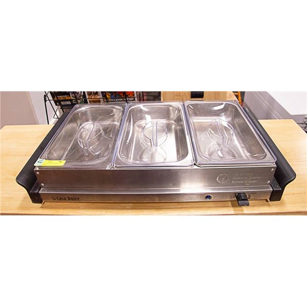 CASA DOLCE 3 COMPARTMENT FOOD WARMER