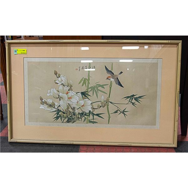 ASIAN FRAMED BIRD PICTURE
