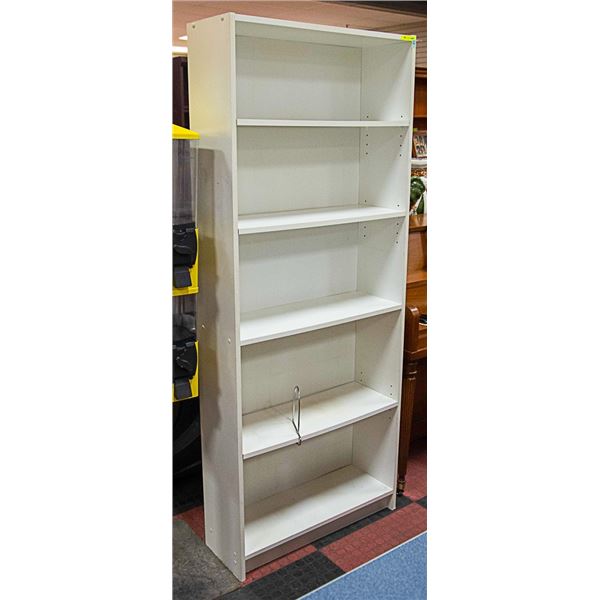 WHITE BOOK SHELF
