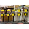 Image 1 : 5 X VINTAGE CANDY MACHINES W/ KEY AND 28 SLOTS
