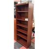 Image 1 : BROWN 6 SHELF BOOK CASE