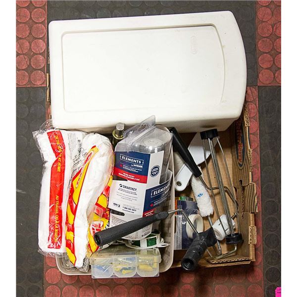 LARGE FLAT WITH NEW HARDWARE, TOOLS &