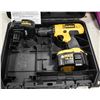 Image 2 : CORDLESS DEWALT DRILL WITH TWO 14.4V BATTERIES