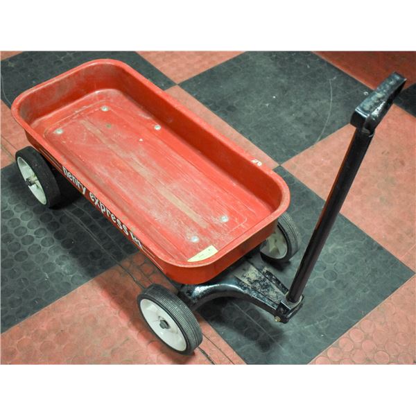 HENRY EXPRESS VINTAGE RED METAL WAGON