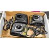 Image 1 : LOT OF 3 DEWALT TOOL BATTERY CHARGERS
