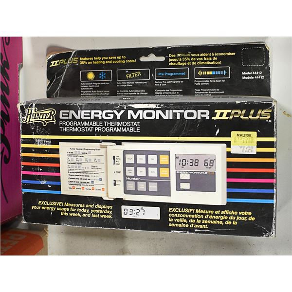 PROGRAMMABLE THERMOSTAT NEVER INSTALLED BY: HUNTER