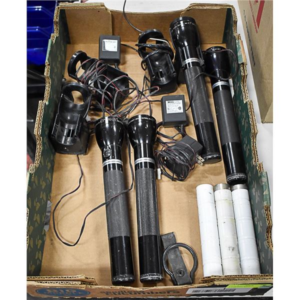 LOT OF FULL SIZE MAG-LITE FLASHLIGHTS WITH