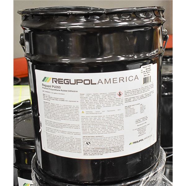 5 GAL PAIL OF REGUPOL PU350 RUBBER ADHESIVE