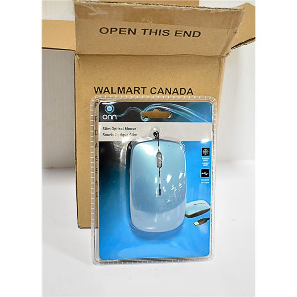 LOT OF 2 ONN SLIM OPTICAL MOUSE