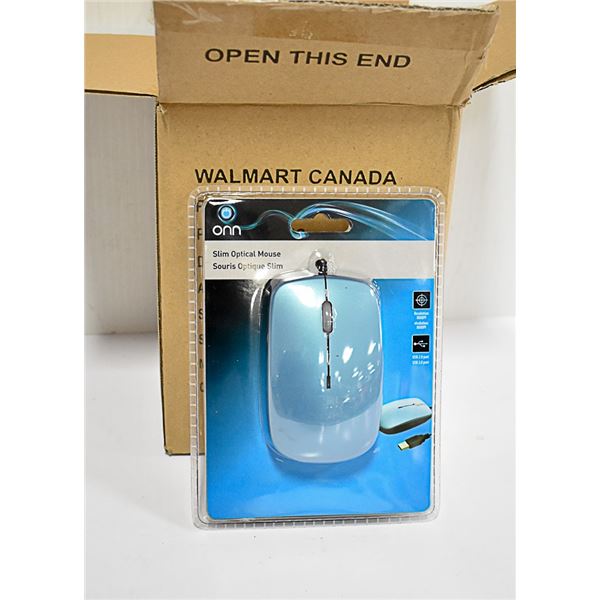 LOT OF 2 ONN SLIM OPTICAL MOUSE