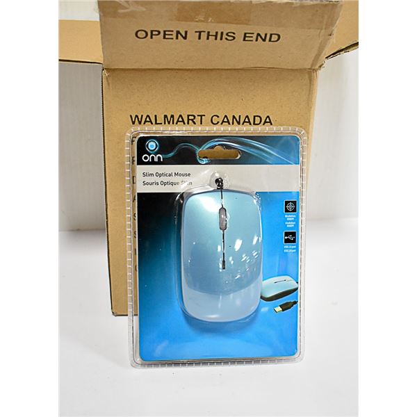 LOT OF 2 ONN SLIM OPTICAL MOUSE