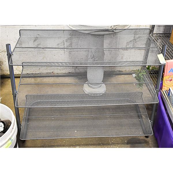 3 TIER METAL SHOE ORGANIZER