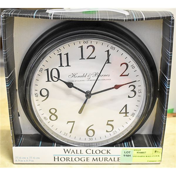 HAROLD AND BARNS WALL CLOCK