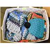 Image 1 : LARGE BIN OF HAND MADE CROCHET HATS