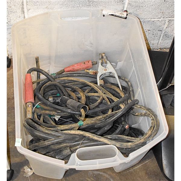 TOTE OF WELDING SUPPLIES