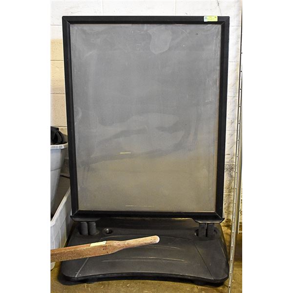 SIDEWALK SIGN - PORTABLE, HEAVY DUTY, WHEELED...